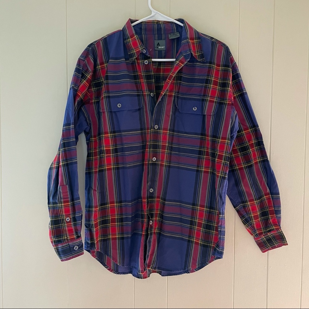 3/$15 VTG 90s Lizwear purple plaid top